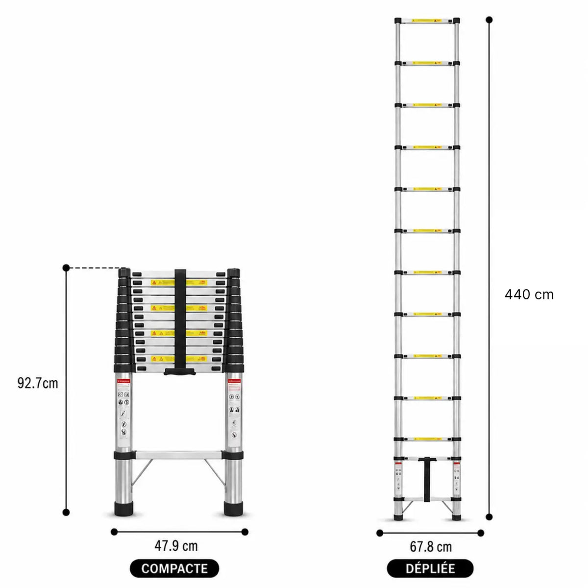 Échelle Télescopique 4,4m Pro | ExpertEchelles