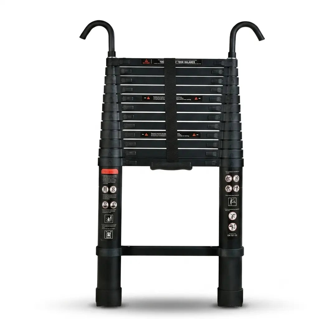 Échelle Télescopique 3,8m Noire Pro | ExpertEchelles