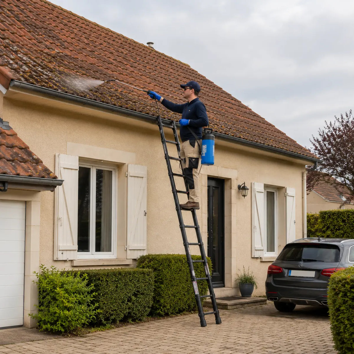 Échelle Télescopique 6,2m Noire Pro | ExpertEchelles
